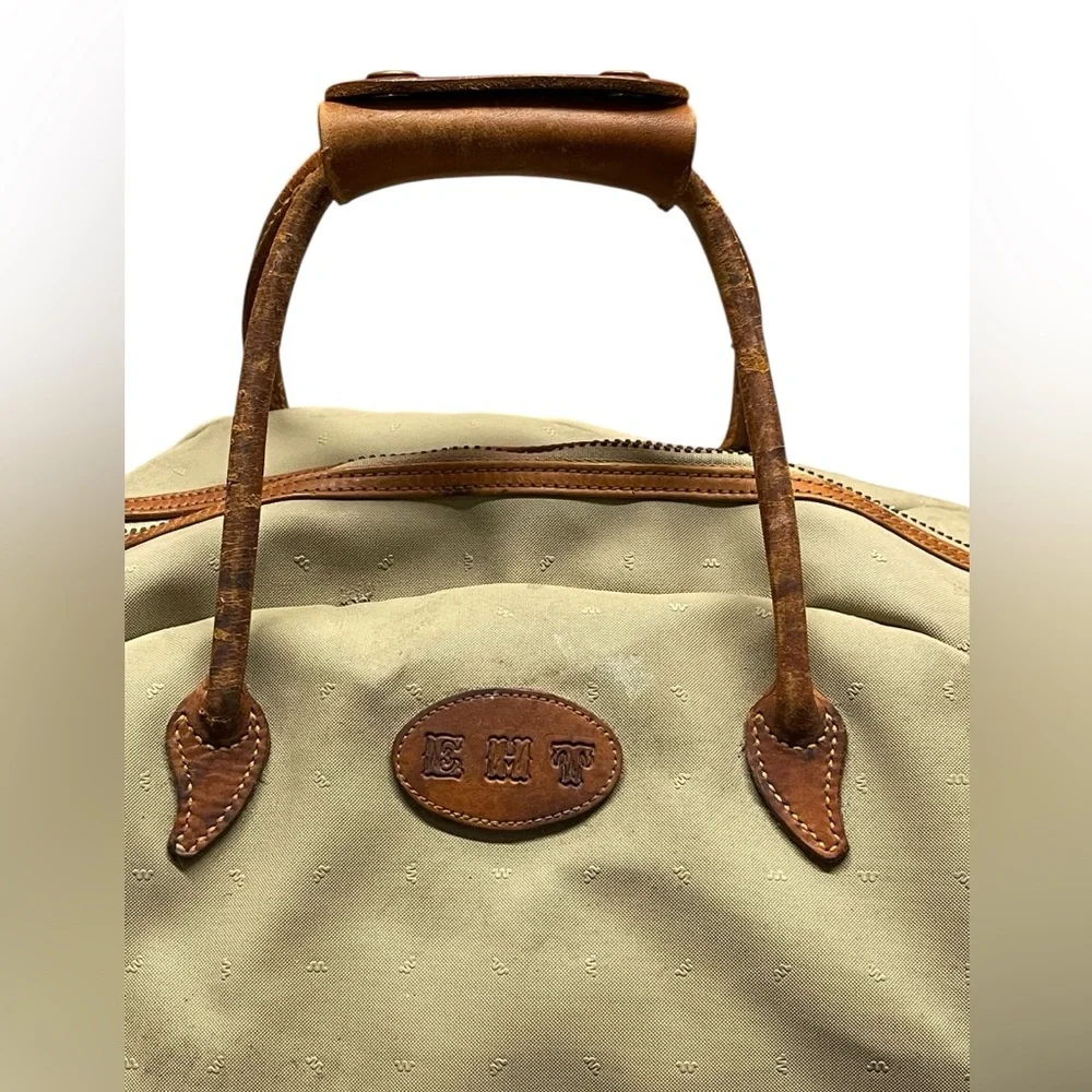 King Ranch Leather Trimmed Duffle Bag.